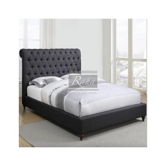 LuxeRest Tufted Upholstered Diamond Design Bed