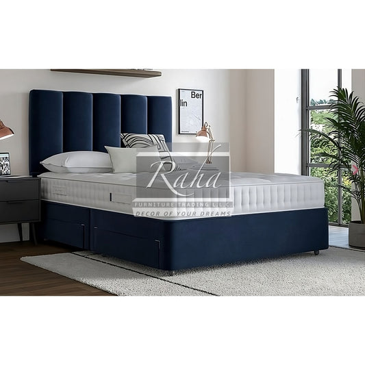 Five Bars Tufted Design with Storage Bed